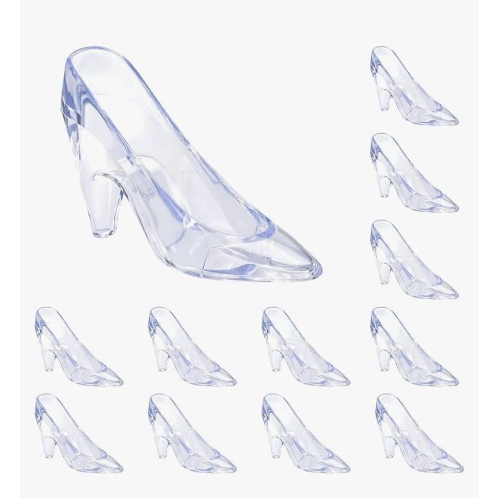 Mini Plastic Cinderella Glass Slipper Party Favors